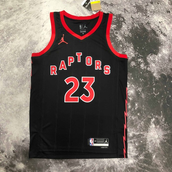 Heat Transfer 2023 Toronto Raptors Fred VanVleet Black Jersey