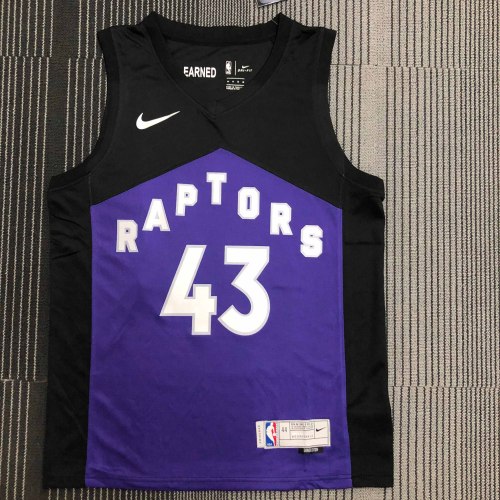 Heat Transfer 2021 Toronto Raptors Pascal Siakam Bonus edition Purple Jersey