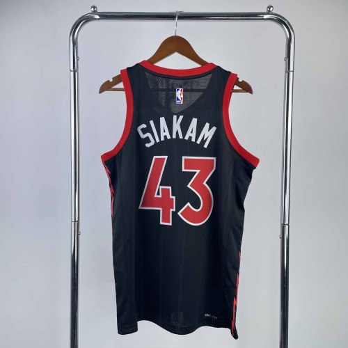 Heat Transfer 2023 Toronto Raptors Pascal Siakam Black Jersey