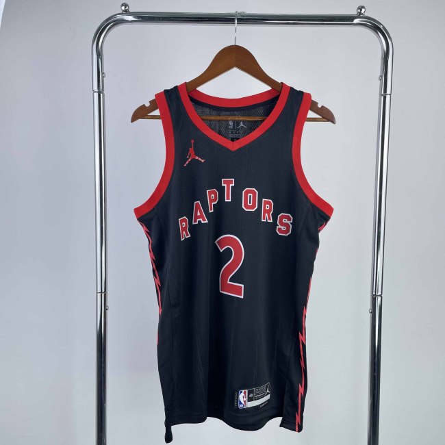 Heat Transfer 2023 Toronto Raptors Kawhi Leonard Black Jersey