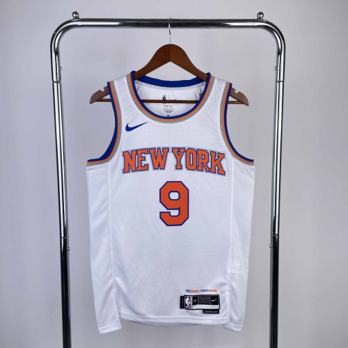 Heat Transfer 2023 New York Knicks RJ Barrett White jersey