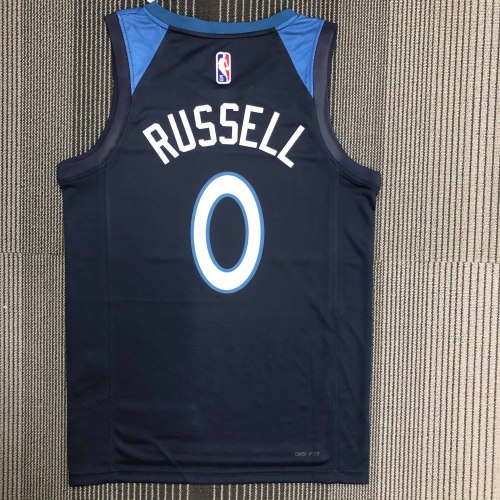 Heat Transfer Minnesota Timberwolves D'Angelo Russell 75th Anniversary Black Jersey