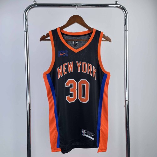 Heat Transfer 2023 New York Knicks Julius Randle City edition Black jersey