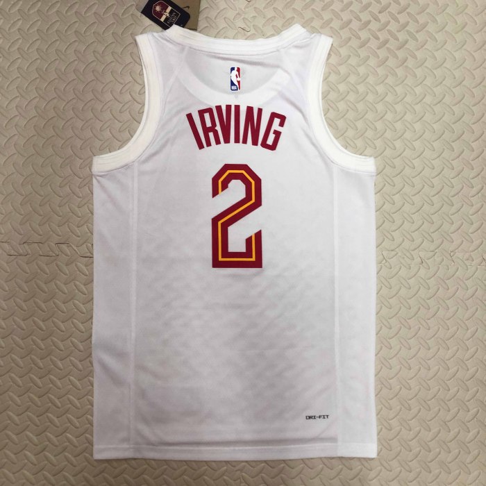 Heat Transfer 2023 Cleveland Cavaliers Kyrie Irving Home White jersey