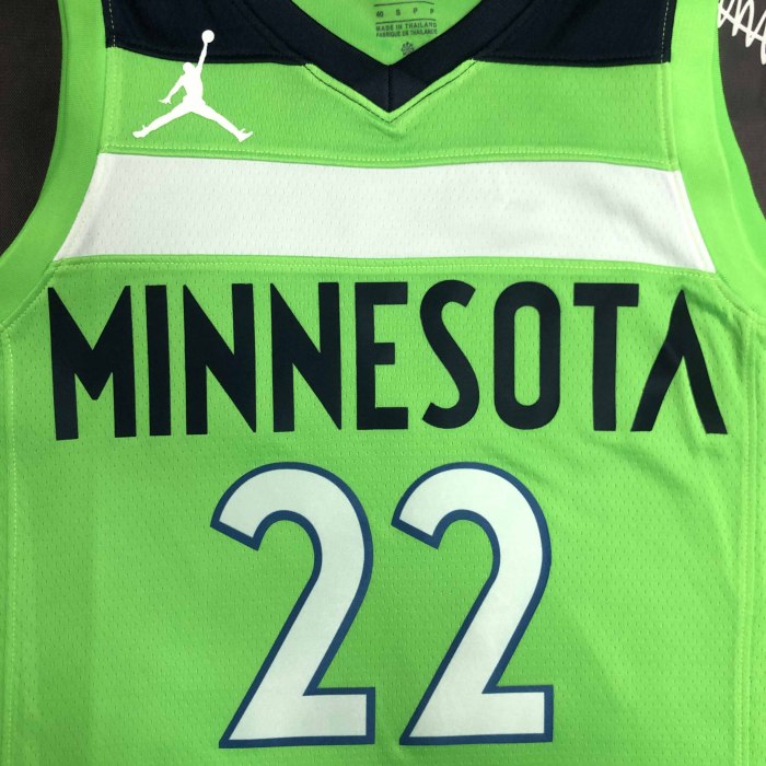 Heat Transfer Minnesota Timberwolves Andrew Wiggins Green Jersey
