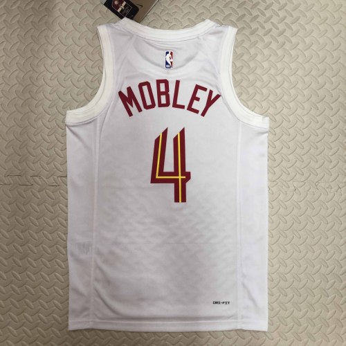 Heat Transfer 2023 Cleveland Cavaliers Isaiah Mobley Home White jersey