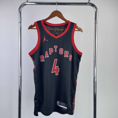 Heat Transfer 2023 Toronto Raptors Scottie Barnes Black Jersey