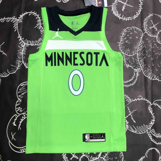 Heat Transfer Minnesota Timberwolves D'Angelo Russell Green Jersey