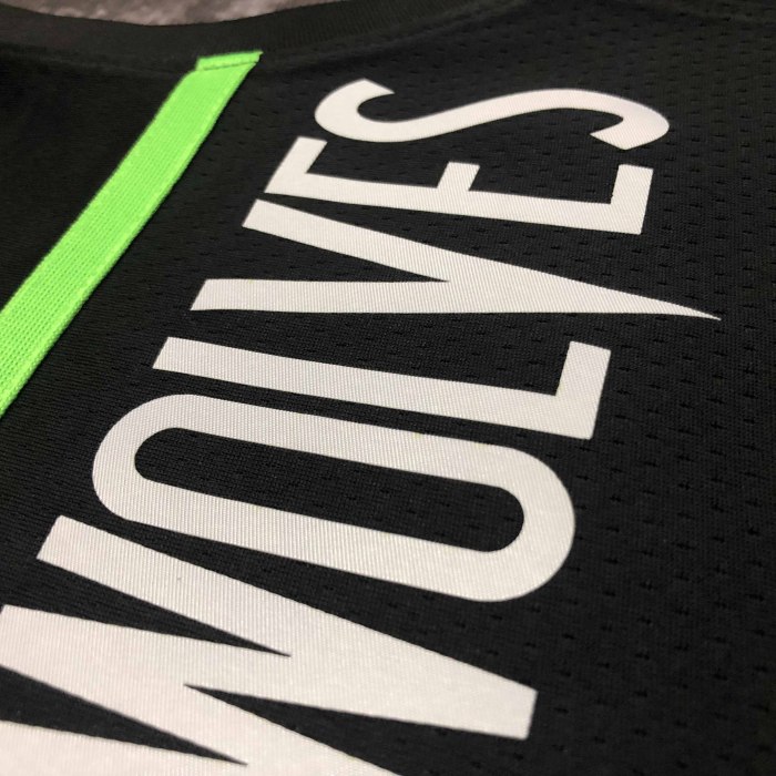 Heat Transfer 2023 Minnesota Timberwolves Derrick Rose Black Jersey