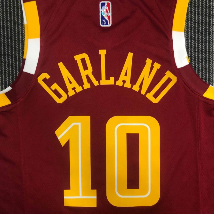 Heat Transfer 2022 Cleveland Cavaliers Darius Garland City edition Red Jersey