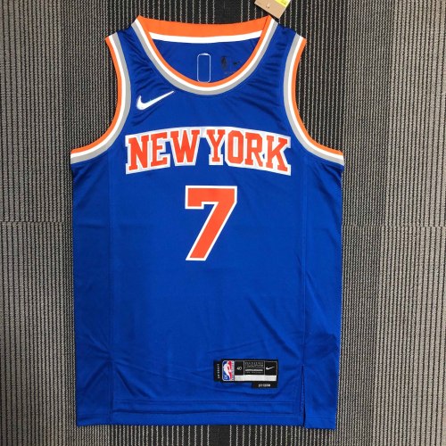 Heat Transfer  New York Knicks Carmelo Anthony 75th Anniversary Blue jersey