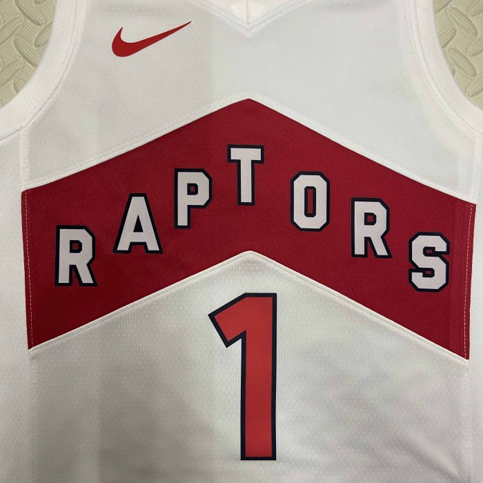 Heat Transfer 2023 Toronto Raptors Tracy McGrady Home White  Jersey