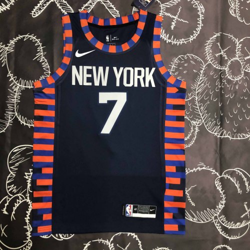 Heat Transfer New York Knicks Carmelo Anthony Black Jersey