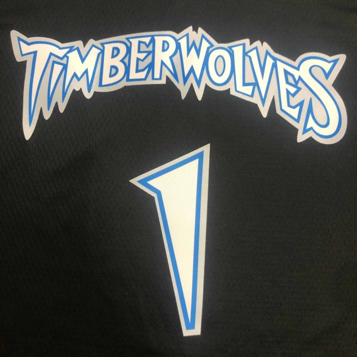Heat Transfer 2018 Minnesota Timberwolves Anthony Edwards Retro Black Jersey
