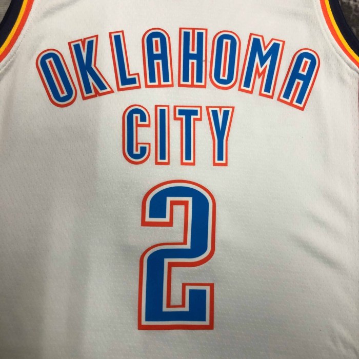 Heat Transfer Oklahoma City Thunder Shai Gilgeous-Alexander White Jersey