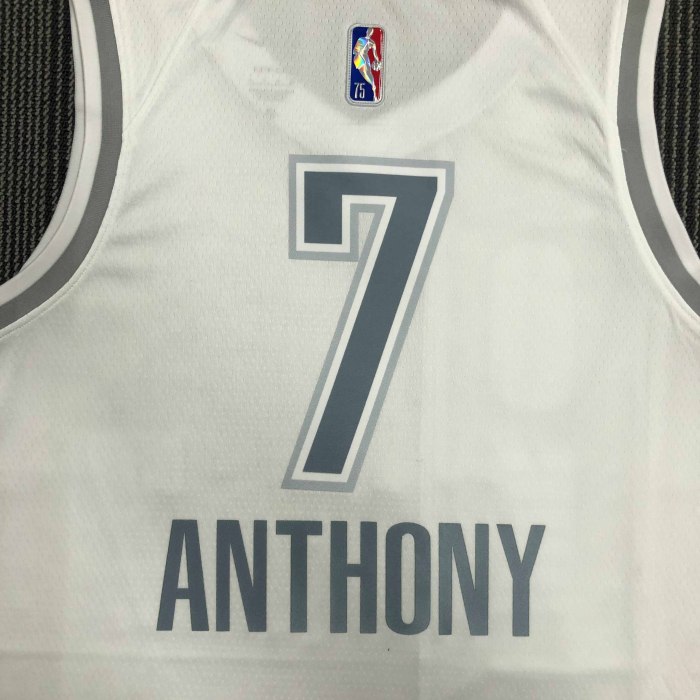 Heat Transfer 2022 Oklahoma City Thunder Carmelo Anthony City edition White Jersey