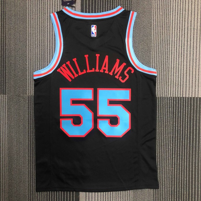 Heat Transfer 2021 Sacramento Kings Jason Williams City edition Black Jersey