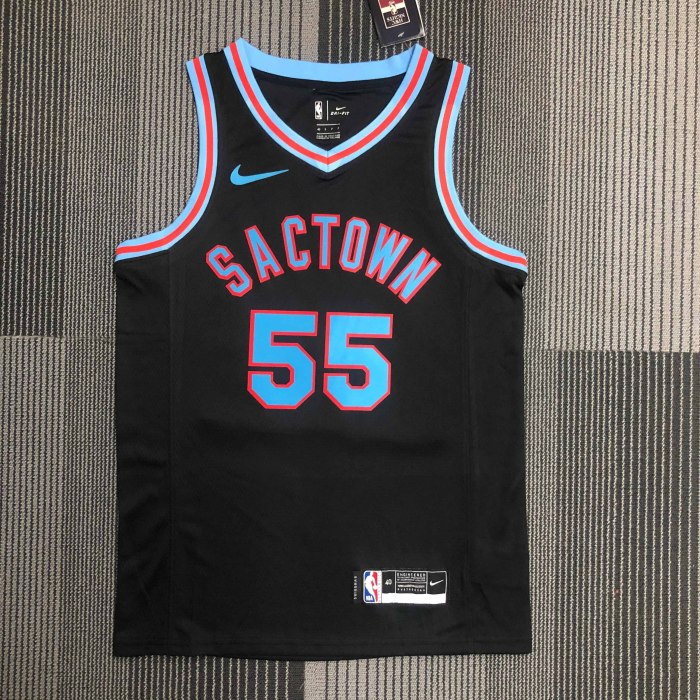 Heat Transfer 2021 Sacramento Kings Jason Williams City edition Black Jersey