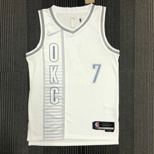 Heat Transfer 2022 Oklahoma City Thunder Carmelo Anthony City edition White Jersey