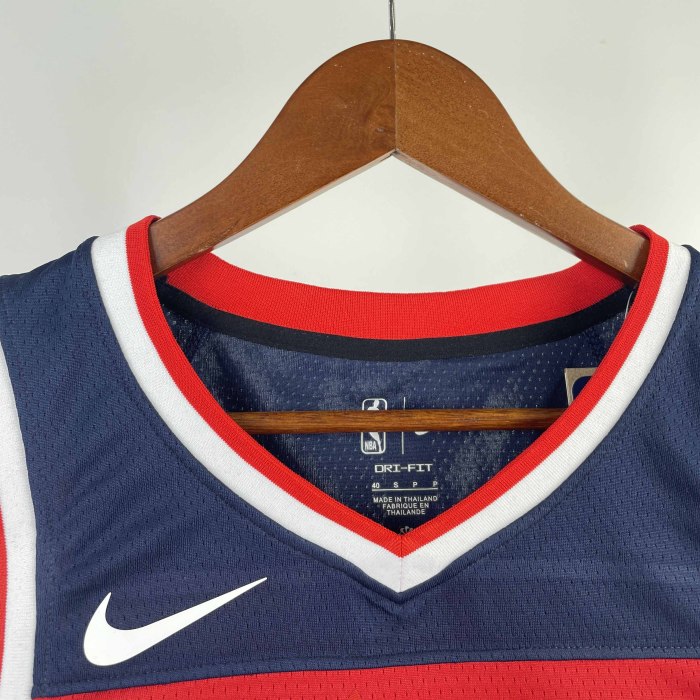 Heat Transfer 2023 Washington Wizards Jordan Poole Away Red Jersey