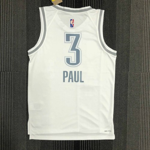 Heat Transfer 2022 Oklahoma City Thunder Chris Paul City edition White Jersey