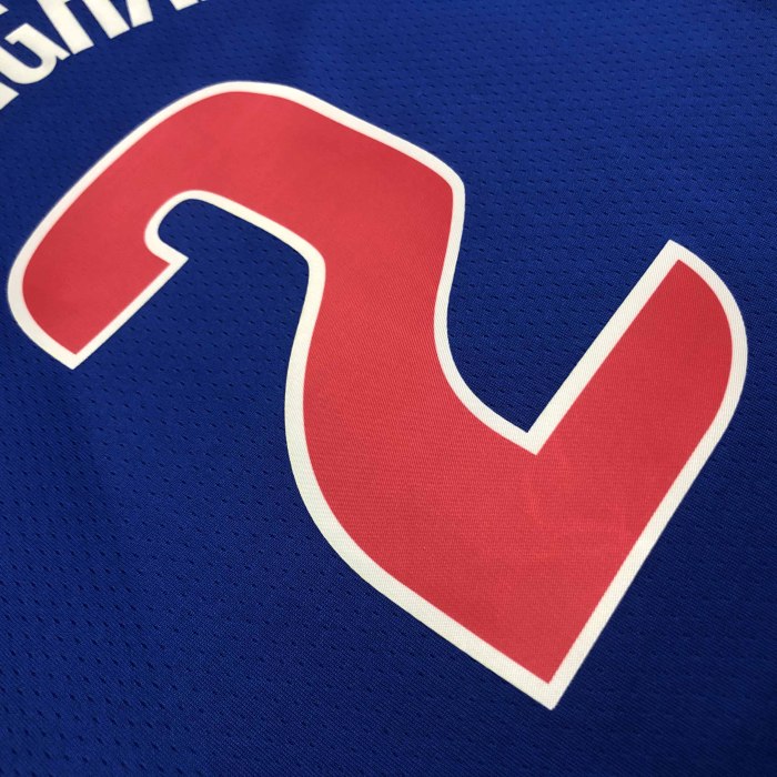 Heat Transfer Detroit Pistons Cade Cunningham 75th Anniversary Blue Jersey