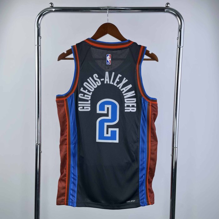 Heat Transfer Oklahoma City Thunder Gilgeous-Alexander 2022-23 City Edition Swingman Jersey