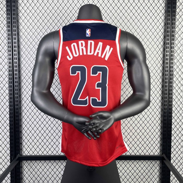 Heat Transfer 2023 Washington Wizards Michael Jordan Away Red Jersey