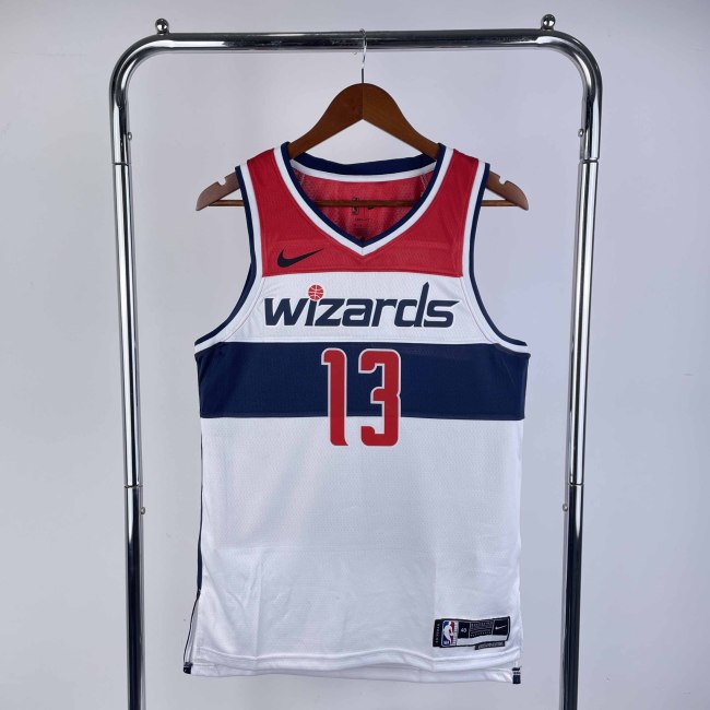 Heat Transfer 2023 Washington Wizards Jordan Poole Home White Jersey