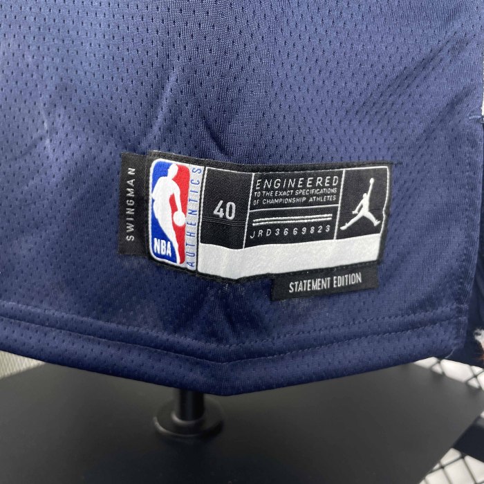 Heat Transfer 2022-23 Washington Wizards Jordan Poole Flying man limited Gray Jersey