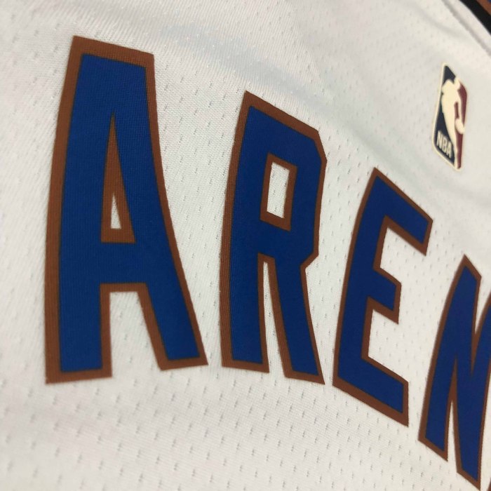 Heat Transfer 2023 Washington Wizards Gilbert Arenas Retro White Jersey