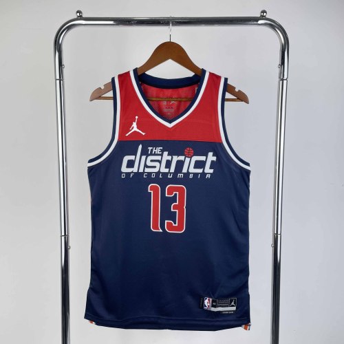 Heat Transfer 2022-23 Washington Wizards Jordan Poole Flying man limited Gray Jersey