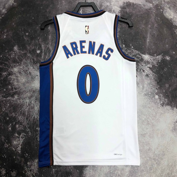 Heat Transfer 2023 Washington Wizards Gilbert Arenas Retro White Jersey