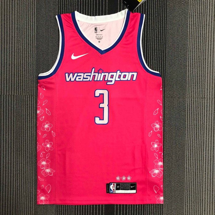 Heat Transfer 2023 Washington Wizards Bradley Beal City edition Red Jersey