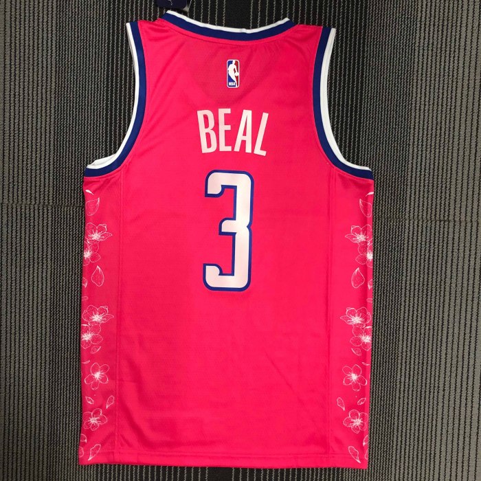 Heat Transfer 2023 Washington Wizards Bradley Beal City edition Red Jersey