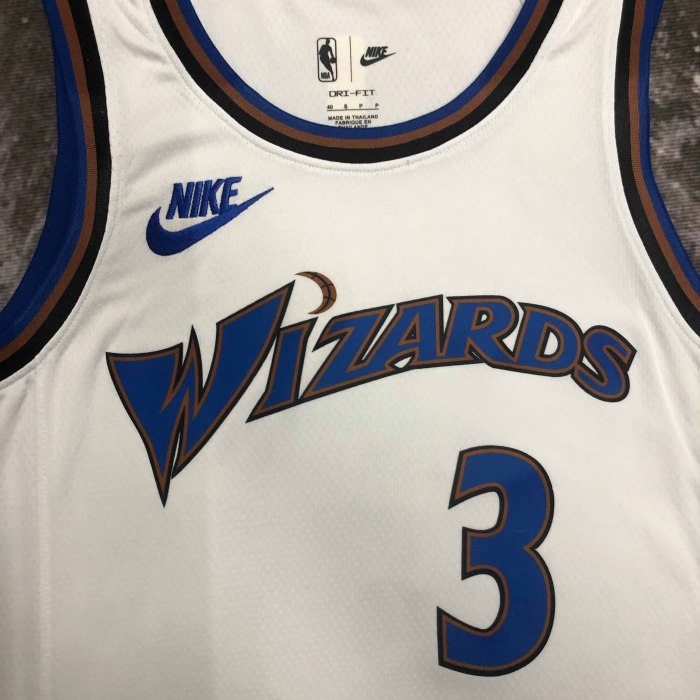 Heat Transfer 2023 Washington Wizards Bradley Beal Retro White Jersey