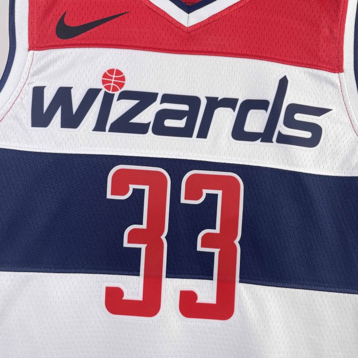 Heat Transfer 2023 Washington Wizards Kyle Kuzma Home White Jersey