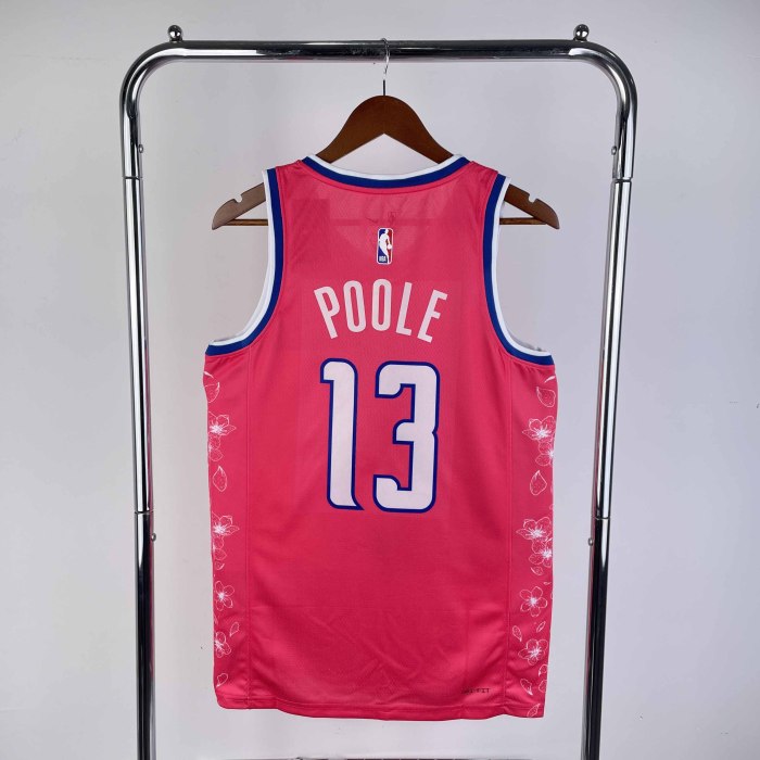 Heat Transfer 2023 Washington Wizards Jordan Poole City edition Red Jersey