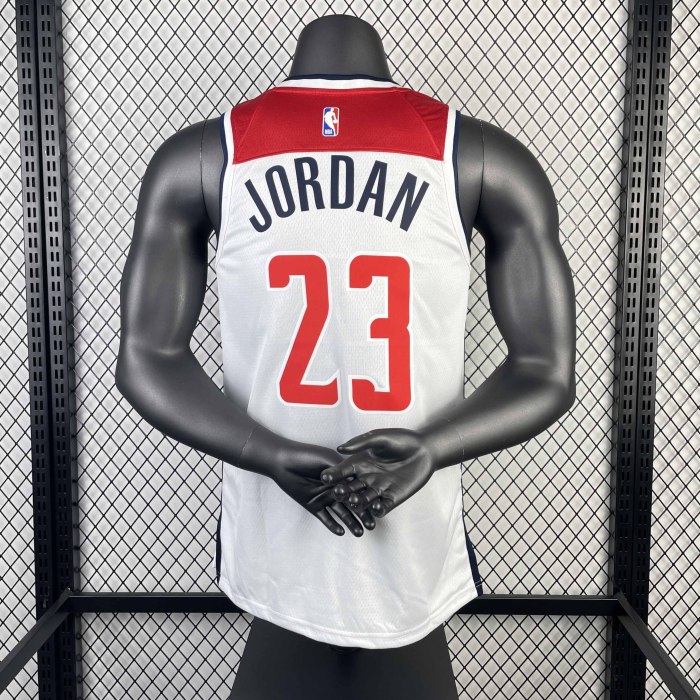 Heat Transfer 2023 Washington Wizards Michael Jordan Home White Jersey