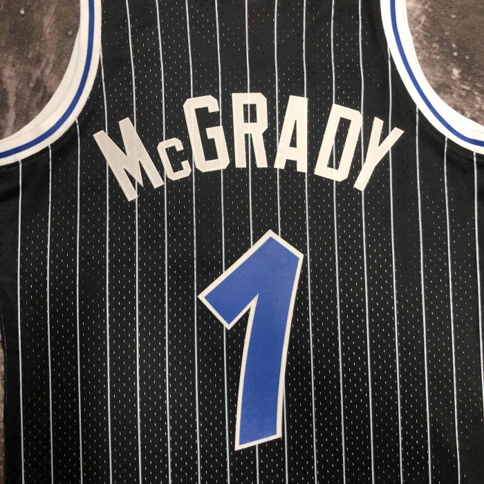 Heat Transfer 2004 Orlando Magic Tracy McGrady Retro Black Jersey