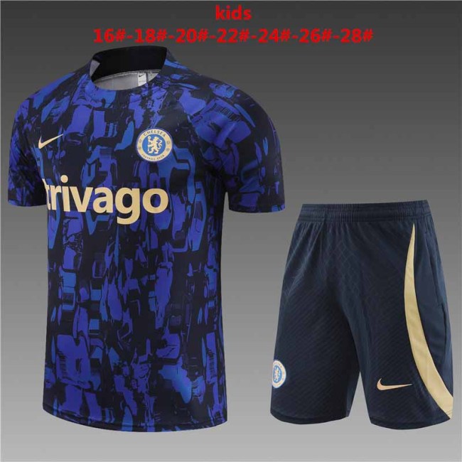 Kids Kit 23-24 Chelsea Blue Training set Football shirt + short