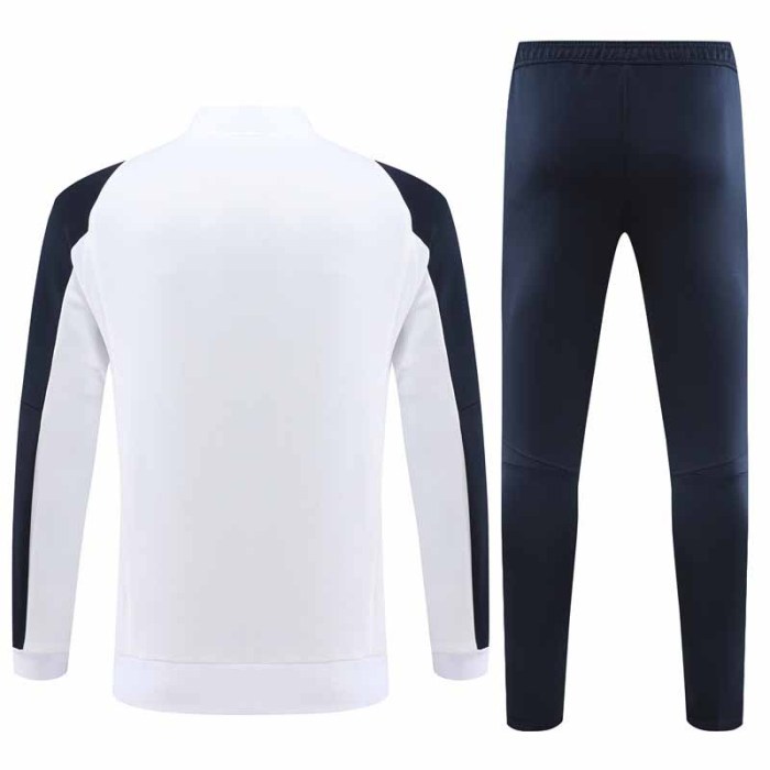 23-24 Real Madrid White Training Football Kit Soccer Jacket