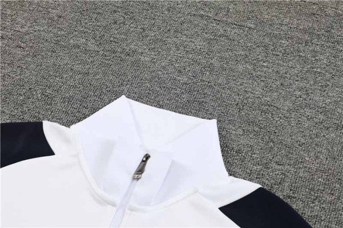 23-24 Real Madrid White Training Football Kit Soccer Jacket