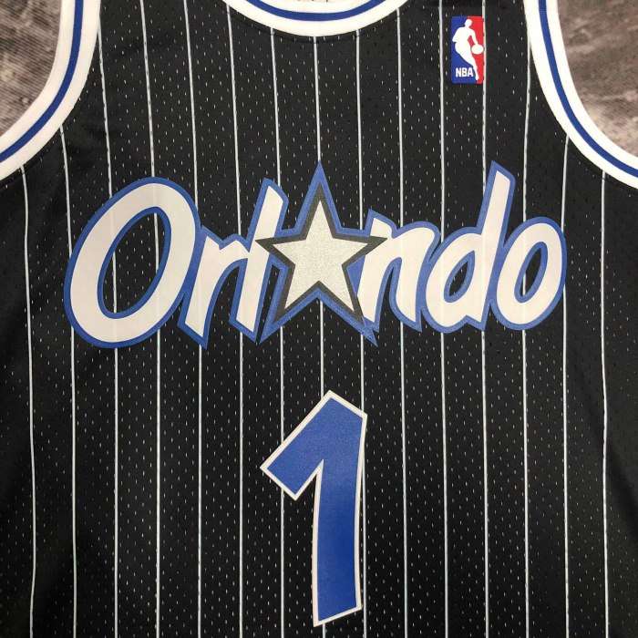 Heat Transfer 1995 Orlando Magic Anfernee Hardaway Retro Black Jersey