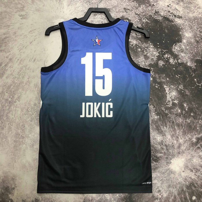 Heat Transfer 2023  All Star Nikola Jokic Blue Jersey