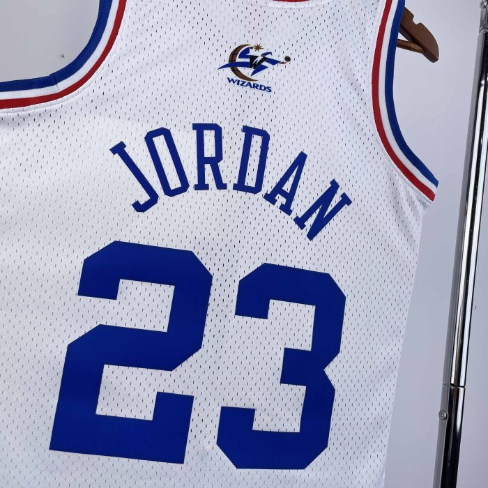 Heat Transfer 2003  All Star Michael Jordan Retro White Jersey