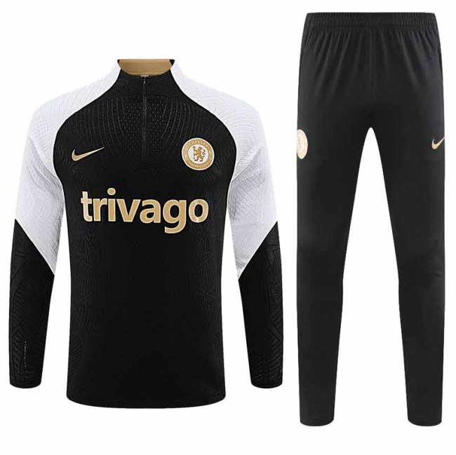 Adult Kit  23-24 Chelsea Black Player Version Training set Football Kit Soccer Kit