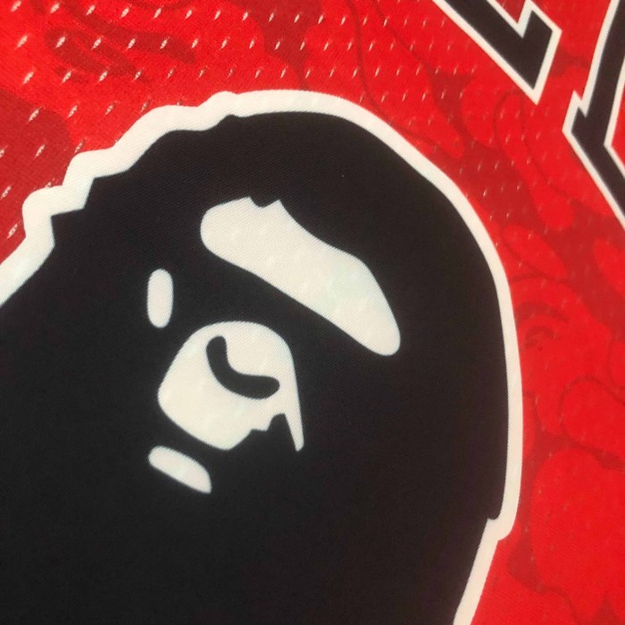 Heat Transfer NBA Chicago Bulls BAPE×M&N Hardwood Classics Swingman Jersey