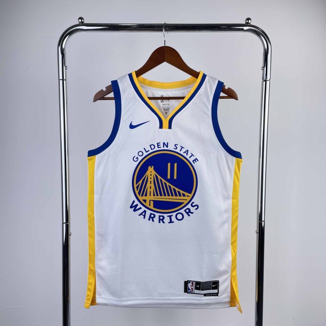 Heat Transfer 2023 NBA Golden State Warriors Klay Thompson White Jersey