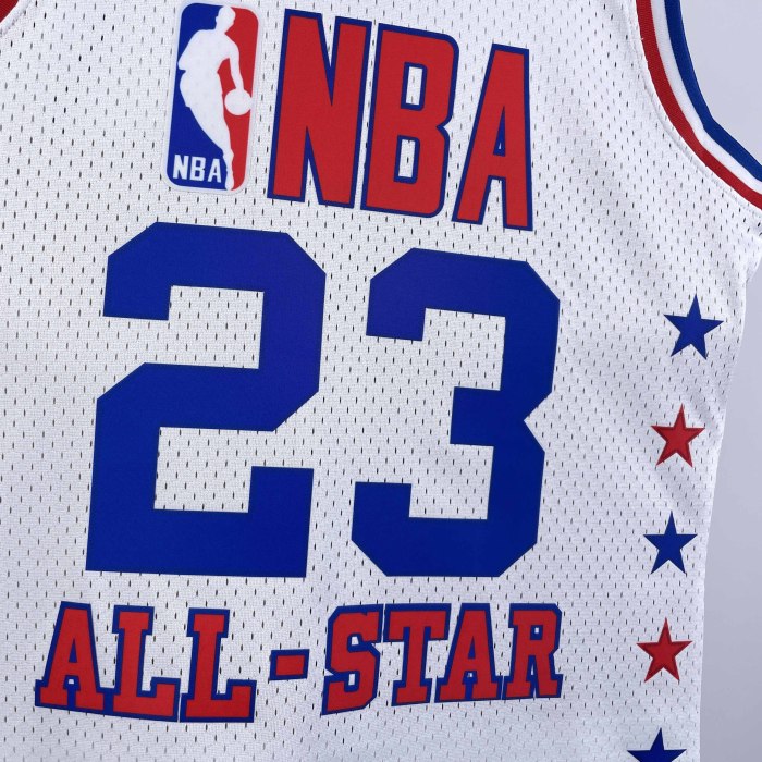 Heat Transfer 2003  All Star Michael Jordan Retro White Jersey
